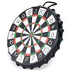 Master Toys & Novelties Red Green Bullseye Magnetic 8.5 inch Acrylic Hanging Dart Bottle Cap Board view 3