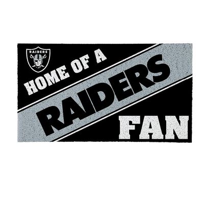 Team Sports America Oakland Raiders, Officially Licensed Door Mat 28 x 16 Inches Indoor Outdoor Sports Fan Rug