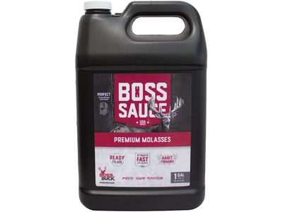 BOSS Buck Boss Sauce Premium Molasses Attractant for Deer | Fast-Acting Powerful 1-Gallon Liquid Mineral Deer Attractant for Hunting