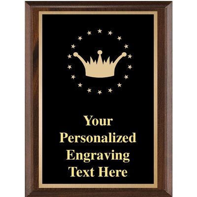 Crown Plaques, 8x10 Classic Plaque Crown Trophy Plaque Prime