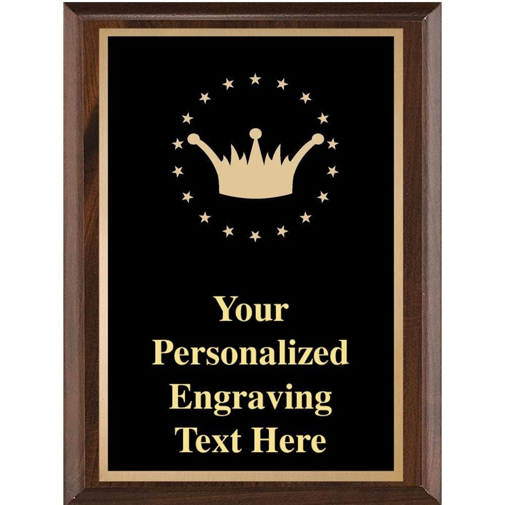 Crown Plaques, 8x10 Classic Plaque Crown Trophy Plaque Prime