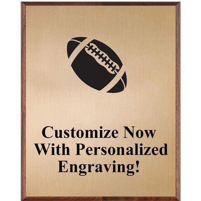 Crown Awards Football Plaques, 7x9 Color Printed Plaque Football Trophy Plaque Prime