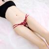 AMOUSTORE 2020 Sexy Pendant Pearl G String Women Panties Low Waist Thongs Underwear Panties (Wine) view 3