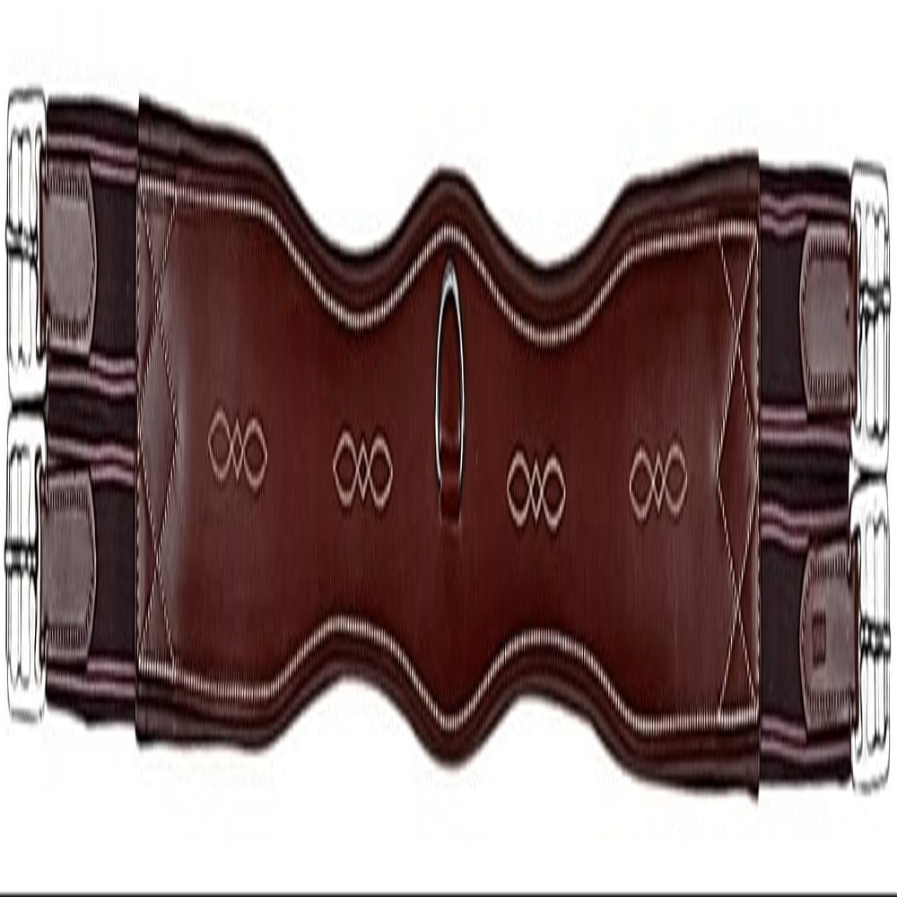 Dover Saddlery Fancy-Stitched Girth, 48, Oakbark