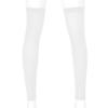 Agoky 1 Pair Mens Thigh High Compression Stockings Open Toe Sheer Support Full Leg Sleeve Socks White One Size view 4