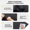 CAMBIVO Yoga Mat for Women and Men, Extra Long and Wide Exercise Mat(84" x 30" x 1/4 inch), Large Non Slip Workout Mat for Yoga, Pilates, Fitness, Barefoot Workouts, Home Gym Studio view 4