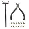 AMEYXGS Bow String Nocking Points Pliers Strings Knock Set Recurve Bow Turning Kit T Shape Bow Square Ruler Nocking Buckle Pliers Archery (Classic Style)