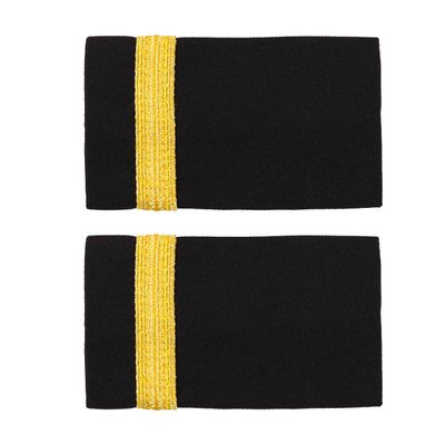 YiZYiF Mens Traditional Uniform Epaulets Pilot Aviators Epaulettes Shoulder Boards Badge Halloween Cosplay Costume Accessories One Bar One Size