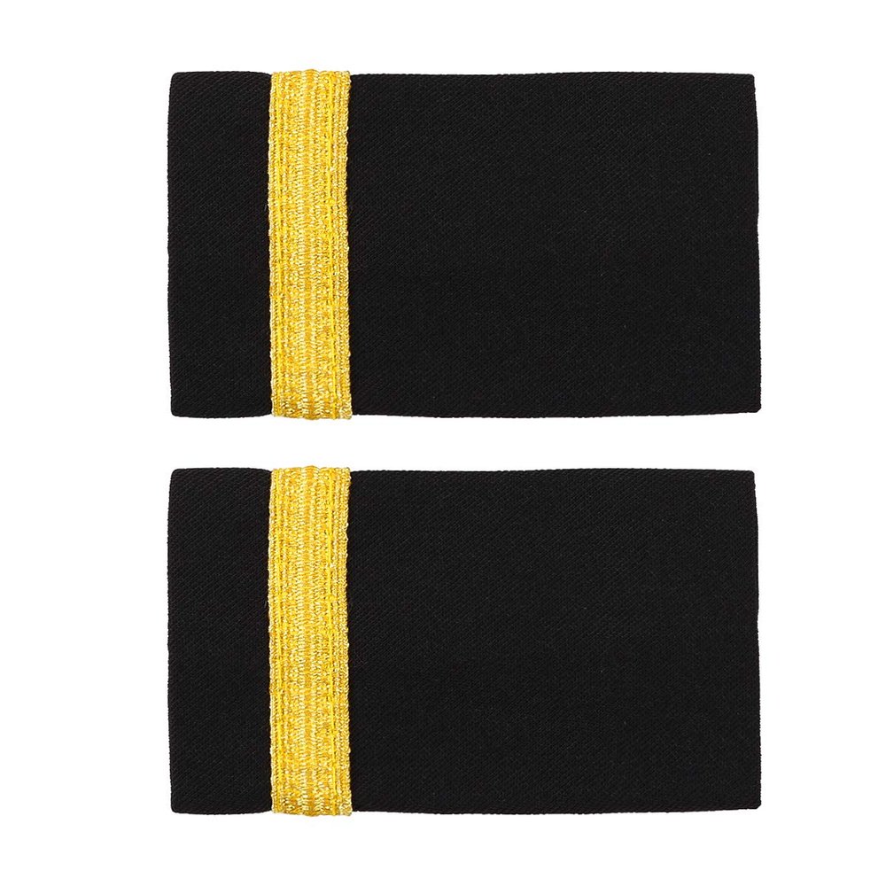 YiZYiF Mens Traditional Uniform Epaulets Pilot Aviators Epaulettes Shoulder Boards Badge Halloween Cosplay Costume Accessories One Bar One Size