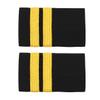 YiZYiF Mens Traditional Uniform Epaulets Pilot Aviators Epaulettes Shoulder Boards Badge Halloween Cosplay Costume Accessories Two Bars One Size view 1