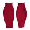 Larcele Cashmere Half Fingerless Gloves Winter Warmer Mittens for Ladies, Girls BZST-02 (Red,Model 4558) view 2