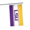 FOCO NCAA LSU Tigers Unisex Double Sided 3' x 5' Team Logo Horizontal Flag, Horizontal 3' x 5', One Size view 1