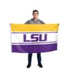 FOCO NCAA LSU Tigers Unisex Double Sided 3' x 5' Team Logo Horizontal Flag, Horizontal 3' x 5', One Size view 2