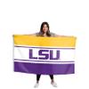 FOCO NCAA LSU Tigers Unisex Double Sided 3' x 5' Team Logo Horizontal Flag, Horizontal 3' x 5', One Size view 3