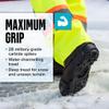 Due North Heavy Duty Ice Cleats for Traction on Snow & Ice - 28 Integrated Military Grade Tungsten Carbide Spikes (1 Pair) view 3