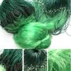 Running Water Fishing Gill Nets, Trasmallos 3 Layer Green Gill Netting, With Lead Weights And Floats, 80 Meter - 100 Meter Length, 1.5 Meter - 3 Meter High, 4 Cm - 14 Cm Full Mesh Size, Green Color view 3