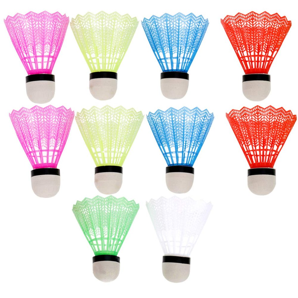 BESPORTBLE 12pcs Nylon Badminton Shuttlecocks Plastic Training Birdie for Outdoor Indoor Sports