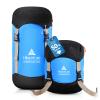 Hikenture Compression Sack for Sleeping Bag, Upgrade Anti-Tear Nylon Sleeping Bag Stuff Sack, 10L/14L/20L/30L Water-Resistant Compression Bag, Storage Bag (Blue, 10L) view 1