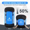 Hikenture Compression Sack for Sleeping Bag, Upgrade Anti-Tear Nylon Sleeping Bag Stuff Sack, 10L/14L/20L/30L Water-Resistant Compression Bag, Storage Bag (Blue, 10L) view 2