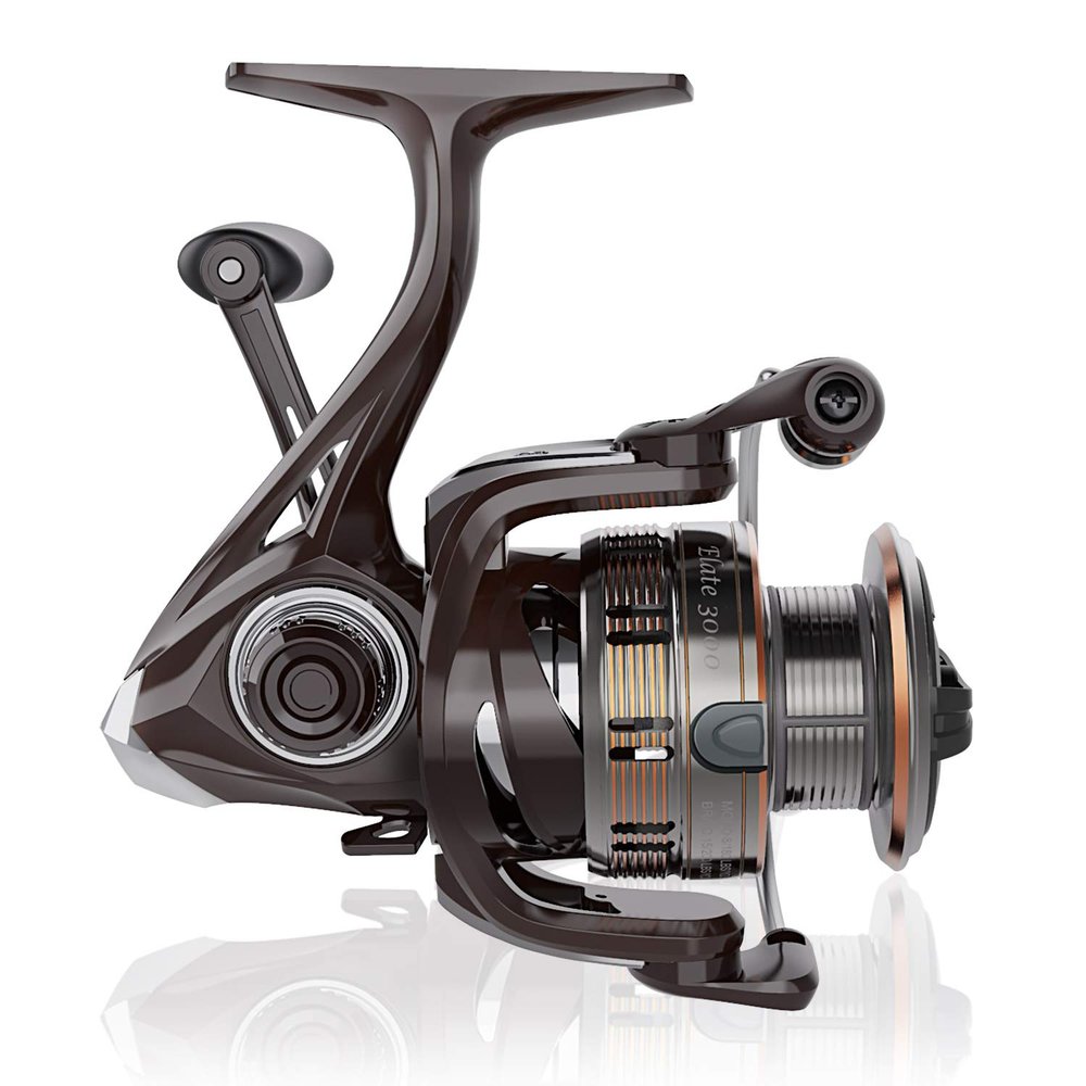 Cadence Spinning Reel-Elate 10+1 BB Light Weight & Durable -Stainless Steel Main Shaft, Die-Casting Handle&Double Anodized Spool-Ultra Smooth Powerful Reel with Graphite Body &Felt Washer