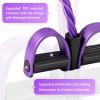 FateFan Multifunction Tension Rope, 6-Tube Elastic Yoga Pedal Puller Resistance Band, Natural Latex Tension Rope Fitness Equipment, for Abdomen/Waist/Arm/Leg Stretching Slimming Training (Purple) view 4
