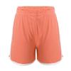 Yeahdor Kids Girl Cotton Elastic Waistband Sport Running Yoga Fitness Workout Shorts Activewear Summer Dailywear Bottoms Orange 4-5 view 1