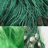 Running Water Fishing Gill Nets, Trasmallos 3 Layer Green Gill Netting, With Lead Weights And Floats, 80 Meter - 100 Meter Length, 1.5 Meter - 3 Meter High, 4 Cm - 14 Cm Full Mesh Size, Green Color view 4