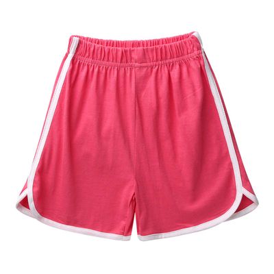 YiZYiF Kids Little Boys Girls Cotton Elastic Casual Running Workout Yoga Shorts Sports Exercise Fitness Short Pants Watermelon Red 2-3 Yr