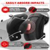 SKATEWIZ Knee and Elbow Pads Adult - Skating Protective Gear - PROTECT-1 - Size L Black - Wrist Guards Skating Pads, Skateboard, Roller Skate, Ice Skates For Women view 3