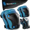 SKATEWIZ Knee Pads for Kids - Knee and Elbow Pads Set - PROTECT-1 - Size S Blue - Wrist Guards Skating Protective Gear, Skateboard, Roller Skate, Ice Skates For Kids view 1