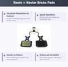 2 Pairs Bike Brake Pads Resin for Formula Oval R1, Mega, RX, and One. The Bicycle Replacement Part for OEM Brakes for high Braking Power and Quiet Stops. view 2