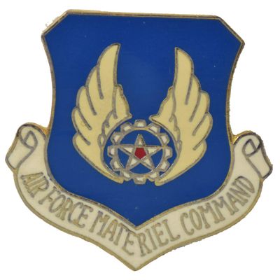 A.F. MATERIEL CMD LAPEL PIN OR HAT PIN - Size 1 1/8" - VETERAN OWNED BUSINESS