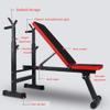 Squat rack Bench Press Men's fitness barbell rack Multifunctional shelf Adjustable bracket Home indoor gym Foldable Strength training stand Squat rack ( Color : Black , Size : 106*65*(80~100)cm ) view 2
