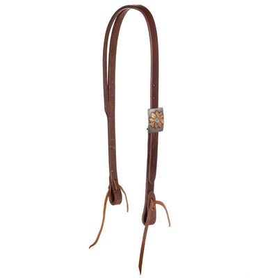 NRS Exclusive Copper Sleepy Sunflower Slit Ear Headstall Copper 3/4