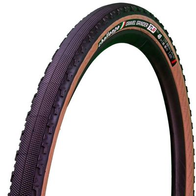 Challenge, Gravel Grinder TLR, Tire, 650x46C, Folding, Tubeless Ready, Vulcanized, Nylon, 120TPI, Tanwall