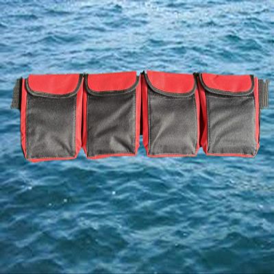 AKM-Diving Pocket Weight Belts (red, Small)