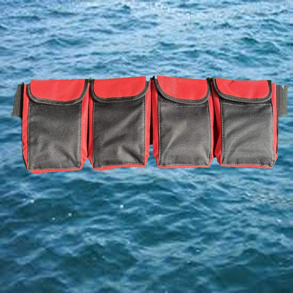 AKM-Diving Pocket Weight Belts (red, Small)