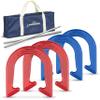 GoSports Steel Horseshoes Game Set - Includes 4 Horseshoes, 2 Stakes and Carrying Case view 1