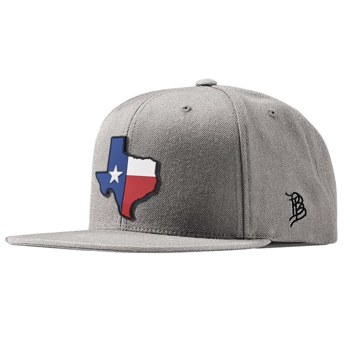 Branded Bills Texas 28 PVC Heather Grey Classic, Lightweight, Comfortable Baseball Cap
