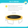 SkyBound 12 Foot Universal Replacement Trampoline Pad (fits up to 7 Inch Springs) - Spring Cover (Yellow) view 3