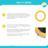 SkyBound 12 Foot Universal Replacement Trampoline Pad (fits up to 7 Inch Springs) - Spring Cover (Yellow) view 4