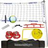 United Volleyball Slip Net System with Soft Volleyball and Pump