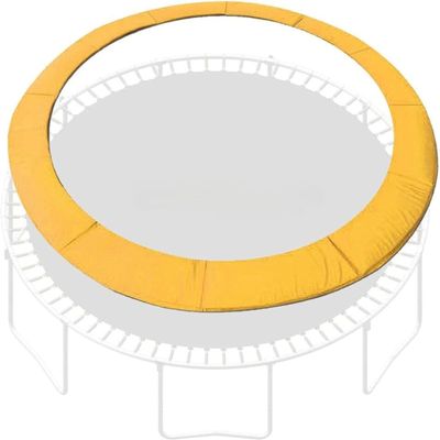 SkyBound 14 Foot Universal Replacement Trampoline Pad (fits up to 7 Inch Springs) - Spring Cover (Yellow)