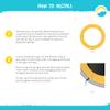 SkyBound 14 Foot Universal Replacement Trampoline Pad (fits up to 7 Inch Springs) - Spring Cover (Yellow) view 4