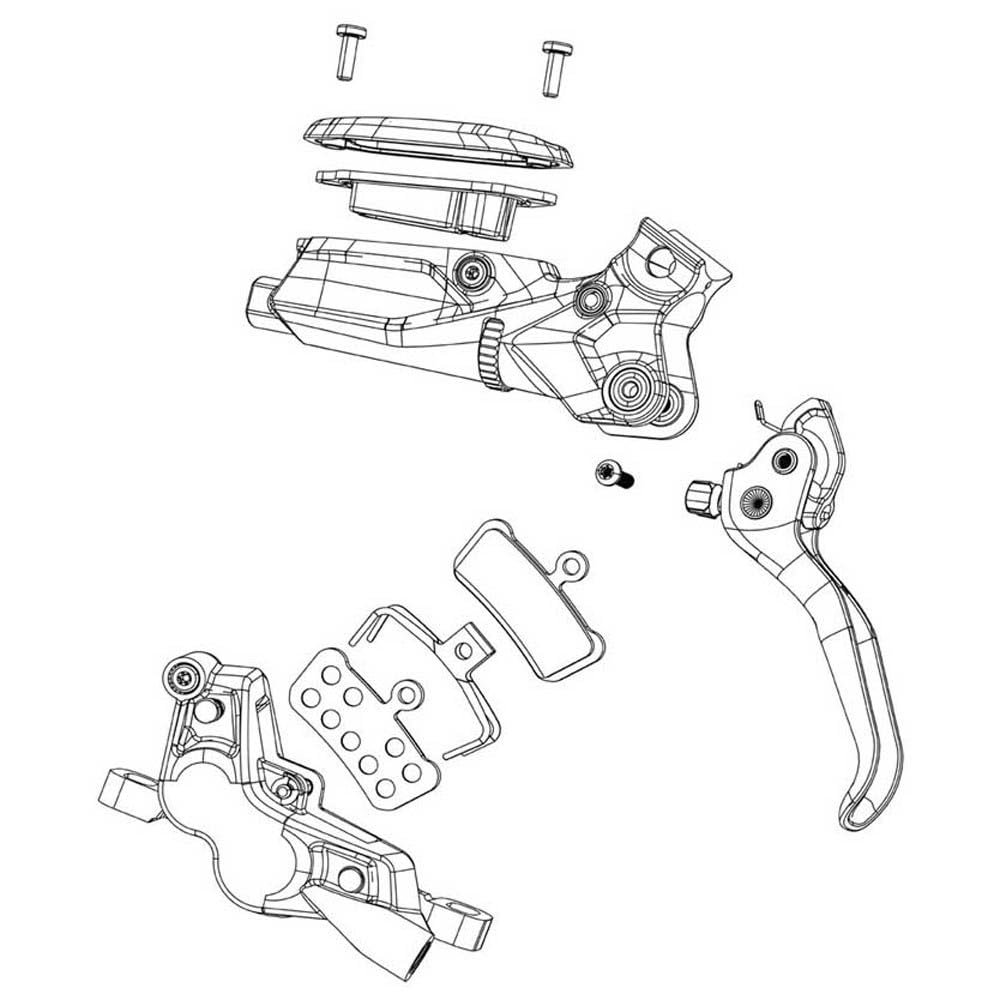SRAM Red/Force AXS 2-Piece Hydraulic Disc Brake Hose Fitting Kit | High-Performance 5-Threaded Hose Barbs, Compression Nuts & Boots | Compatible with eTap AXS Calipers | Durable, Lightweight, and Prec