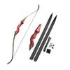 60" Takedown Recurve Bow and Arrow Set Adult Right Hand Wood Bow American Longbow 30-60Lbs Draw Weight (35 lbs, Bow Set) view 2