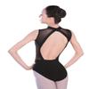 Daydance Sleeveless Black Dance Leotards for Women, Adult Ballet Attire with Open Back view 1