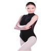 Daydance Sleeveless Black Dance Leotards for Women, Adult Ballet Attire with Open Back view 2