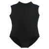 Daydance Sleeveless Black Dance Leotards for Women, Adult Ballet Attire with Open Back view 4