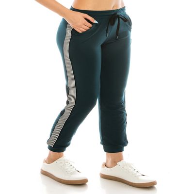 ALWAYS Women Drawstrings Jogger Sweatpants - Super Light Skinny Fit Premium Soft Stretch Pockets Track Pants Dark Teal L